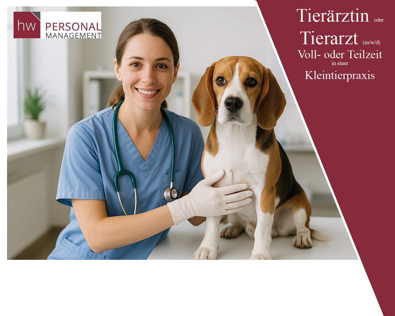 Tierärztin oder Tierarzt (m/w/d) in Voll- oder Teilzeit